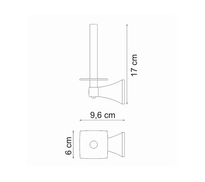 Держатель  туалетной бумаги WasserKRAFT Wern K-2500 K-2597, изображение 3