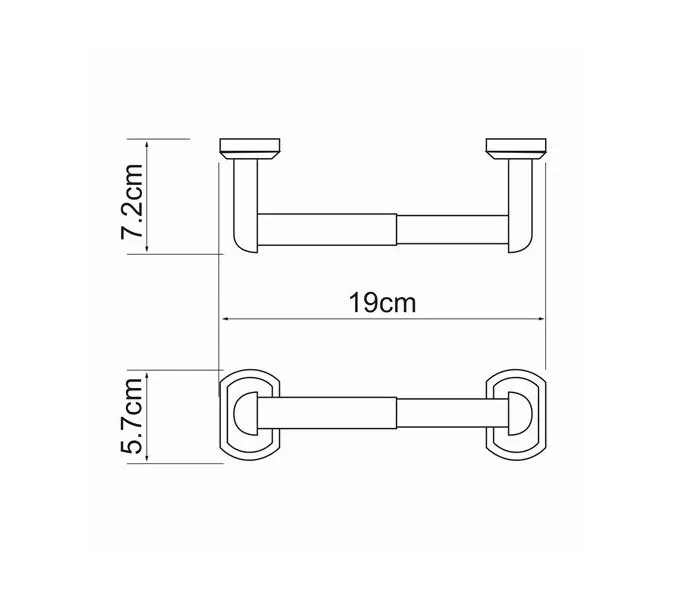 Держатель  туалетной бумаги WasserKRAFT Oder K-3000 K-3022, изображение 3