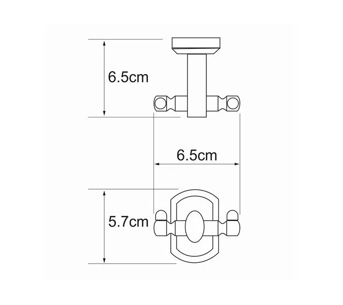 Крючок WasserKRAFT Oder K-3000 K-3023D, изображение 3
