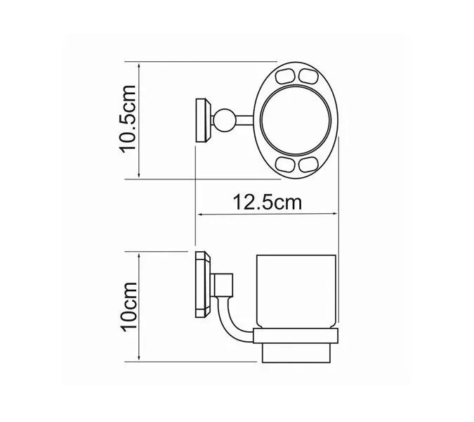 Стакан WasserKRAFT Oder K-3000 K-3028, изображение 3