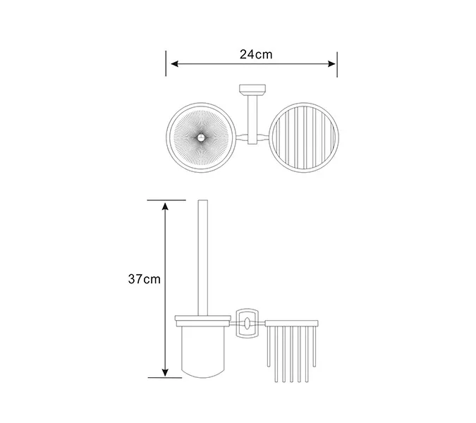 Держатель освежителя и щетки для унитаза WasserKRAFT Oder K-3000 K-3035, изображение 3