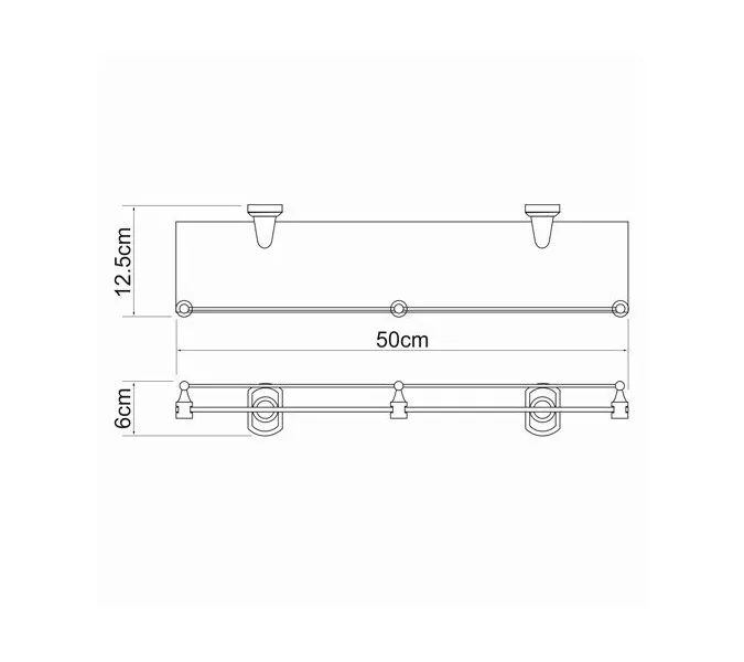 Полка WasserKRAFT Oder K-3000 K-3044, изображение 3