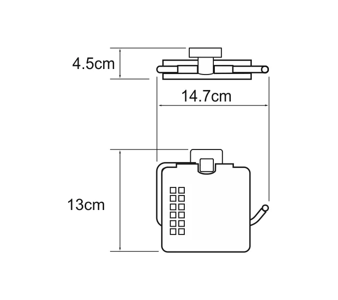 Держатель туалетной бумаги WasserKRAFT Dill K-3900 K-3925, изображение 3