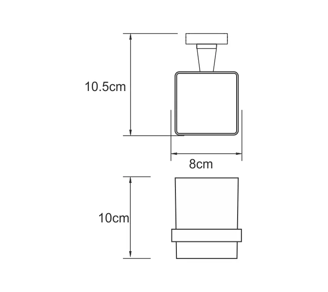 Подстаканник WasserKRAFT Dill K-3900 K-3928, изображение 3