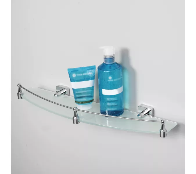 Полка стеклянная с бортиком WasserKRAFT Dill K-3900 K-3944, изображение 2