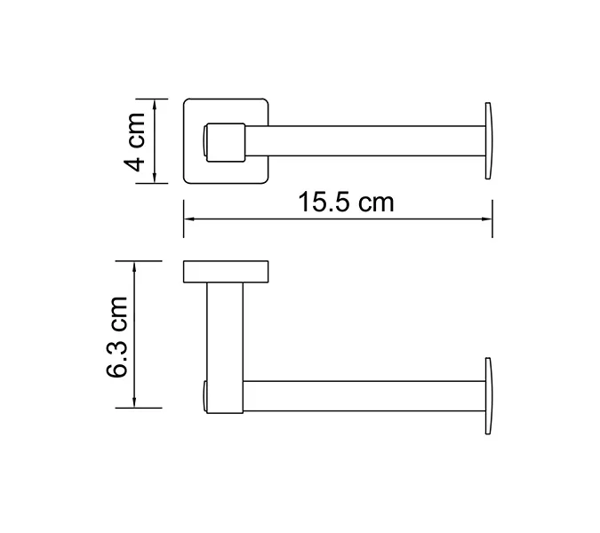 Держатель туалетной бумаги WasserKRAFT Dill K-3900 K-3996, изображение 3