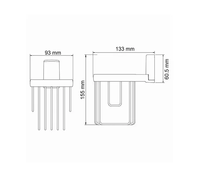 Держатель освежителя WasserKRAFT Leine K-5000 K-5045, изображение 4