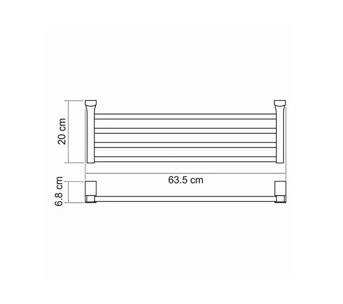 Полка WasserKRAFT Exter K-5200 K-5211, изображение 4