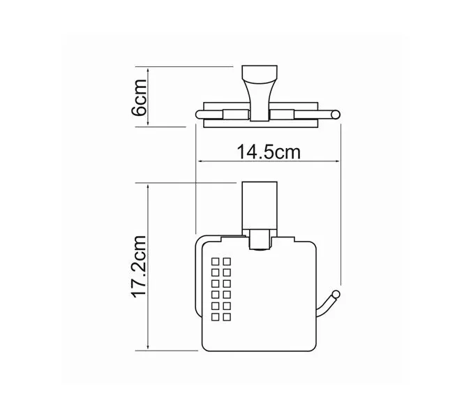 Держатель  туалетной бумаги WasserKRAFT Exter K-5200 K-5225, изображение 4
