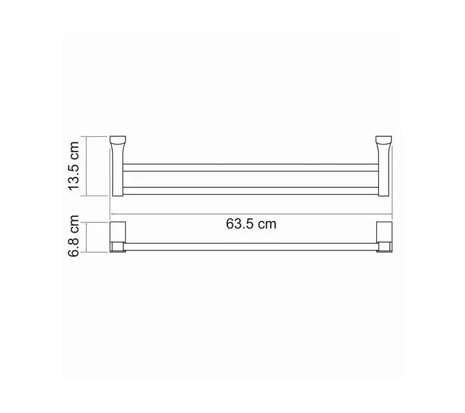 Держатель полотенец WasserKRAFT Exter K-5200 K-5240, изображение 4
