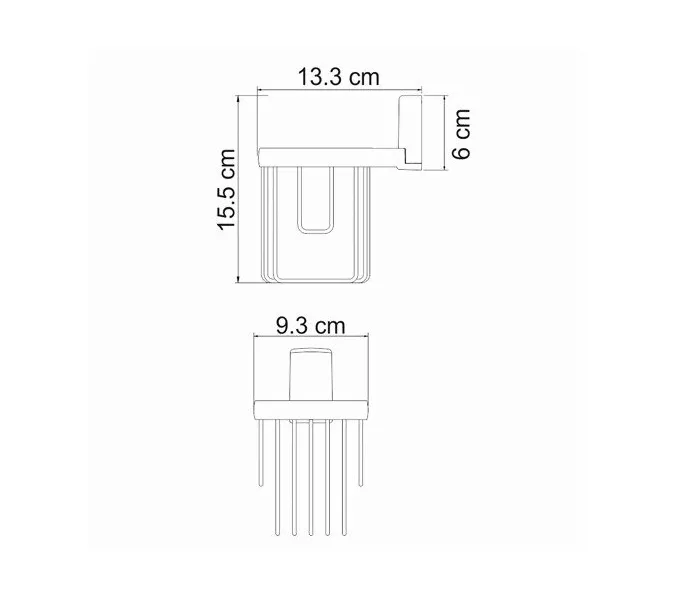 Держатель освежителя WasserKRAFT Exter K-5200 K-5245, изображение 4