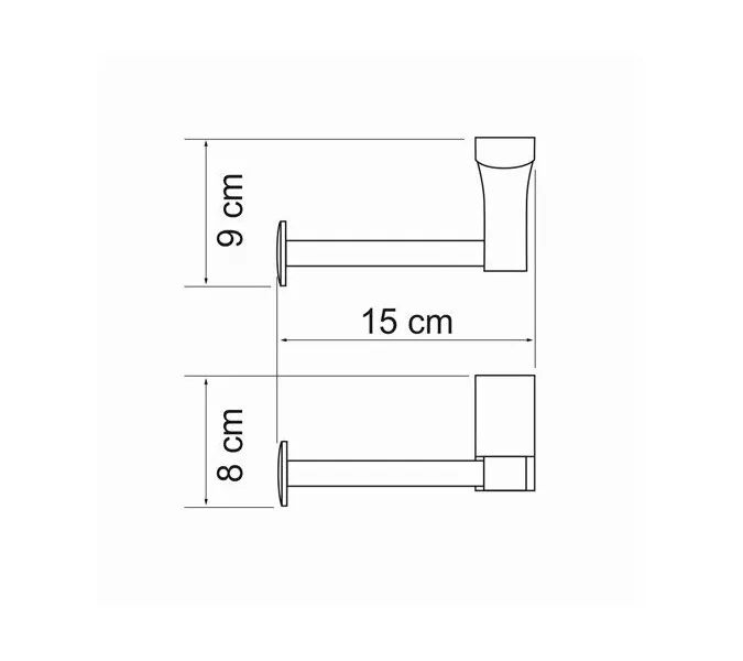 Держатель туалетной бумаги WasserKRAFT Exter K-5200 K-5296, изображение 4