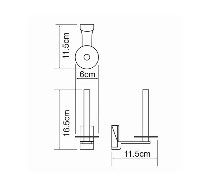 Держатель туалетной бумаги WasserKRAFT Exter K-5200 K-5297, изображение 4