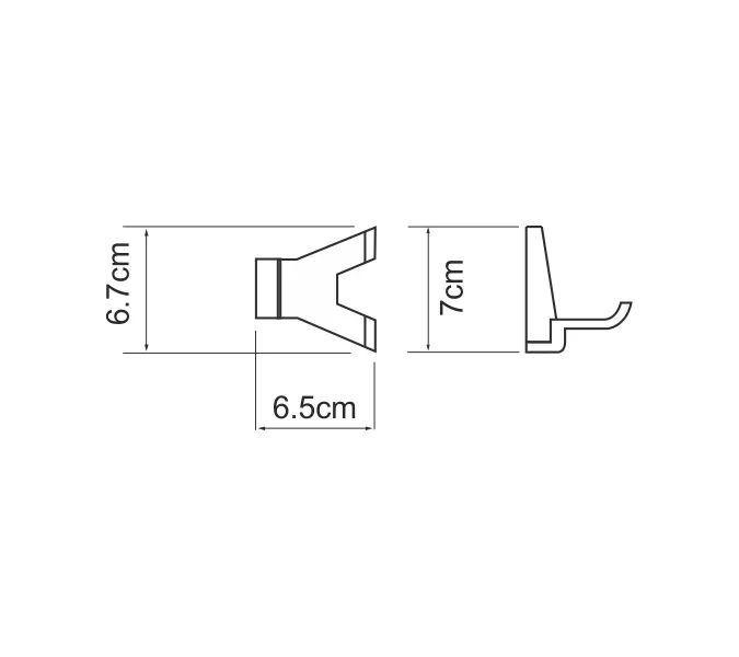 Крючок WasserKRAFT Lopau K-6000 K-6023D, изображение 3