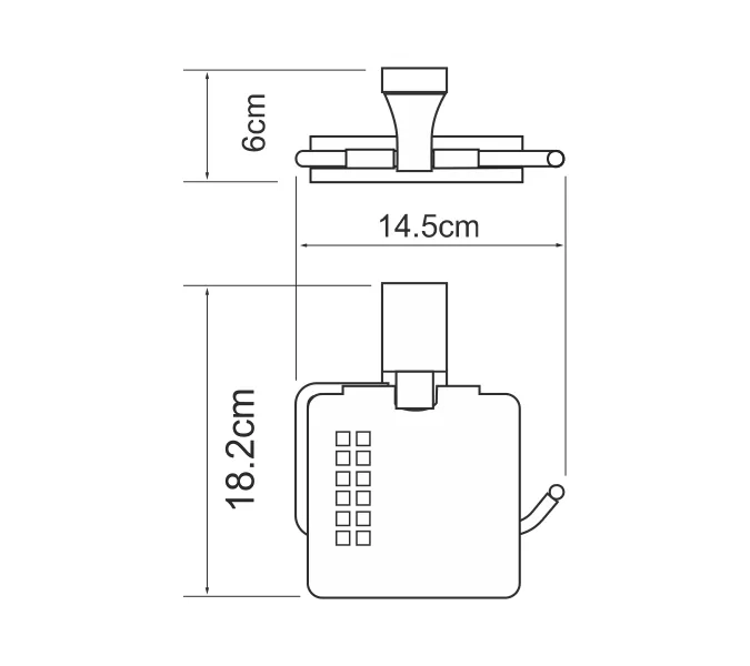 Держатель туалетной бумаги WasserKRAFT Lopau K-6000 K-6025, изображение 3