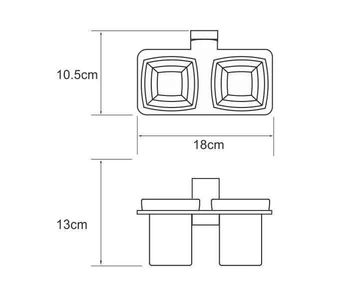 Подстаканник WasserKRAFT Lopau K-6000 K-6028D, изображение 3