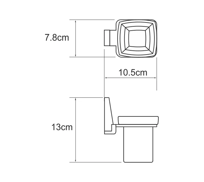 Подстаканник WasserKRAFT Lopau K-6000 K-6028, изображение 3