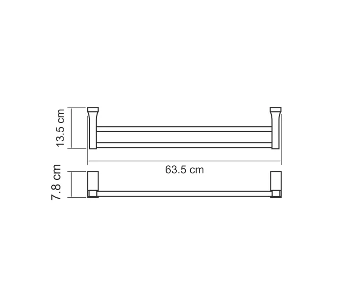 Держатель  полотенец  WasserKRAFT Lopau K-6000 K-6040, изображение 3