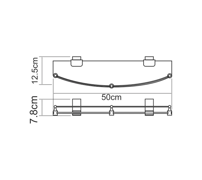 Полка WasserKRAFT Lopau K-6000 K-6044, изображение 3