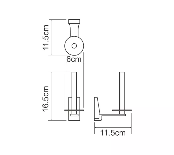 Держатель туалетной бумаги WasserKRAFT Lopau K-6000 K-6097, изображение 3
