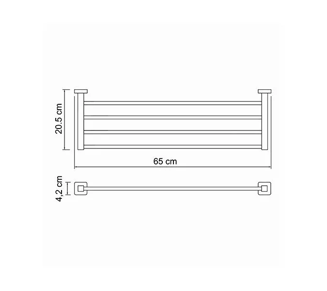 Полка WasserKRAFT Lippe K-6500 K-6511, изображение 3