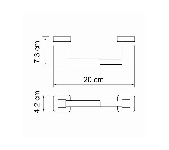 Держатель туалетной бумаги WasserKRAFT Lippe K-6500 K-6522, изображение 3