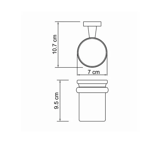 Стакан WasserKRAFT Lippe K-6500 K-6528, изображение 3
