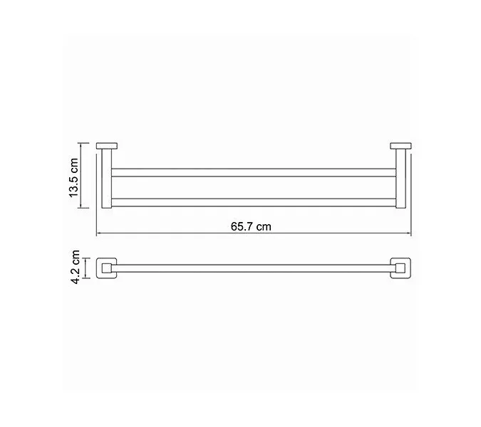 Держатель полотенец  WasserKRAFT Lippe K-6500 K-6540, изображение 3