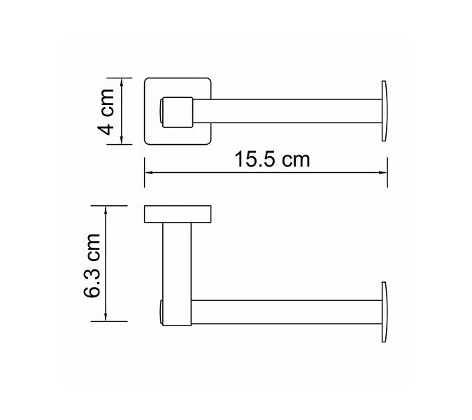 Держатель туалетной бумаги WasserKRAFT Lippe K-6500 K-6596, изображение 3