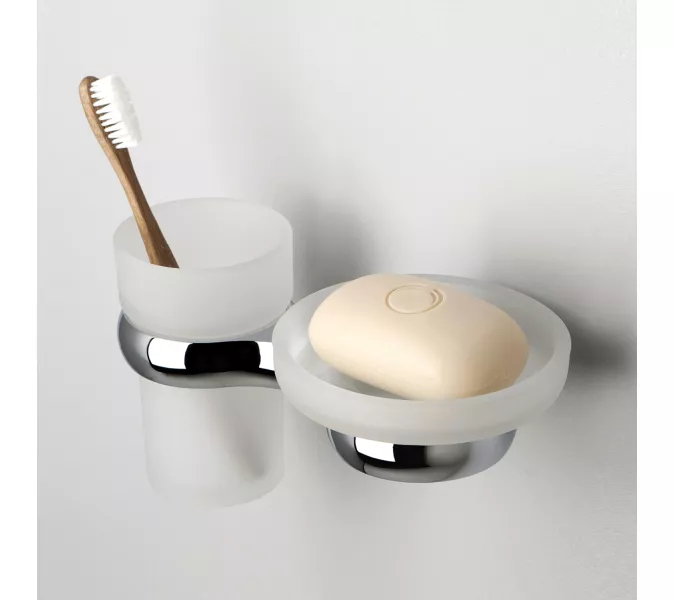 Держатель стакана и мыльницы WasserKRAFT  Berkel K-6800 K-6826, изображение 2