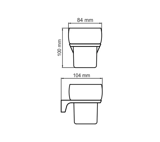 Подстаканник WasserKRAFT Glan K-5100 K-5128, изображение 4