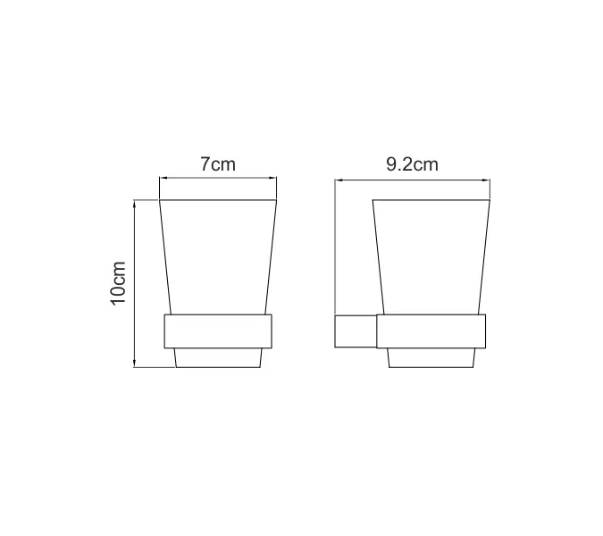 Подстаканник WasserKRAFT Sauer K-7900 K-7928, изображение 4
