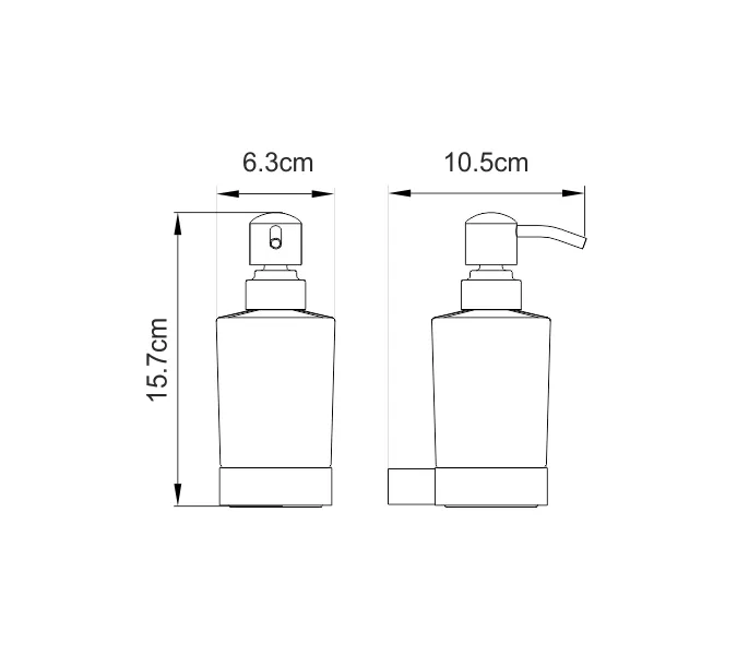 Дозатор для жидкого мыла WasserKRAFT  Sauer K-7900 K-7999, изображение 4
