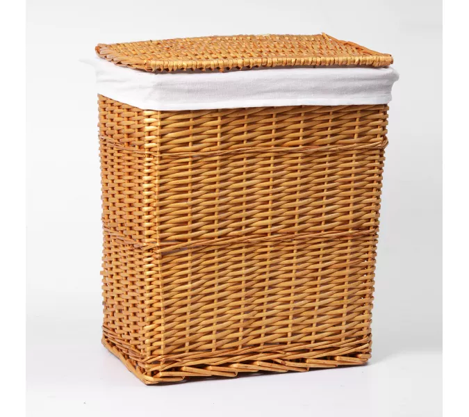 Плетеная корзина для белья с крышкой WasserKRAFT Ammer WB-370-L, изображение 2