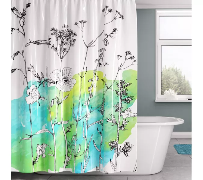 Шторка для ванной WasserKRAFT   Dill SC-39000 SC-39101, изображение 2