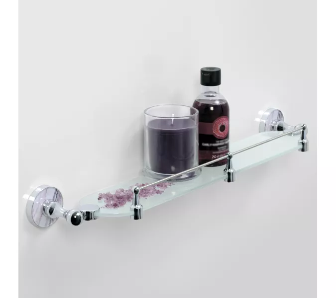 Полка стеклянная с бортиком WasserKRAFT Aland K-8500 K-8544, изображение 2