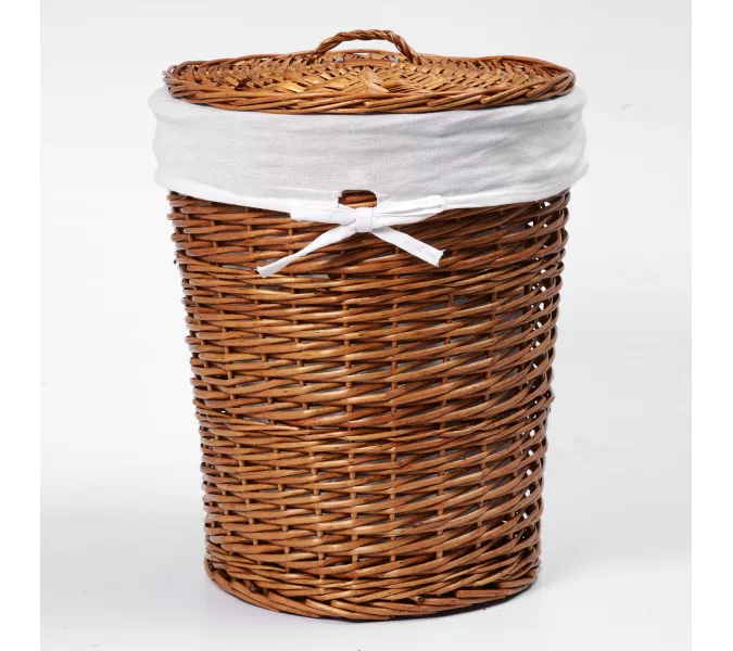 Плетеная корзина для белья с крышкой  WasserKRAFT Leine WB-350-L, изображение 2