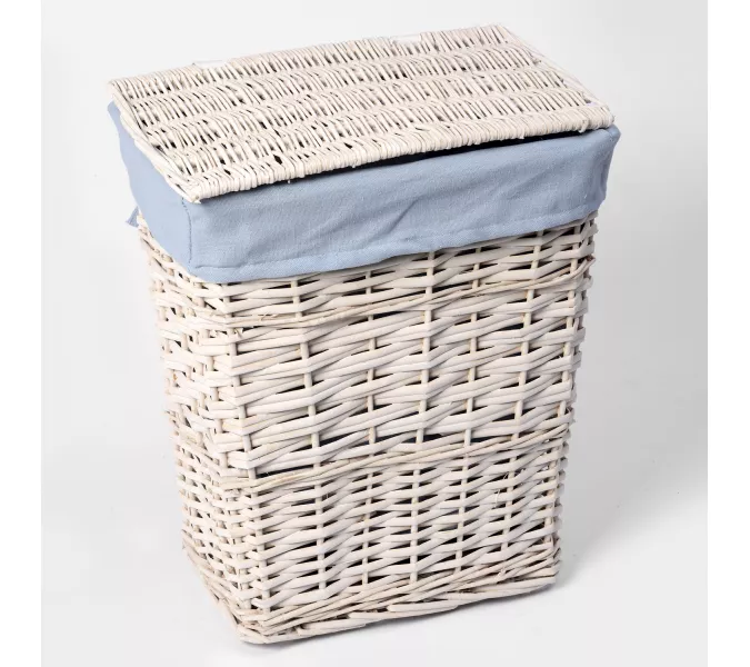 Плетеная корзина для белья с крышкой WasserKRAFT Lippe WB-450-L, изображение 2
