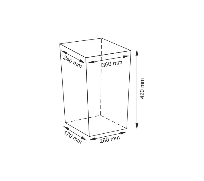Плетеная корзина для белья с крышкой WasserKRAFT Lippe WB-450-S, изображение 3