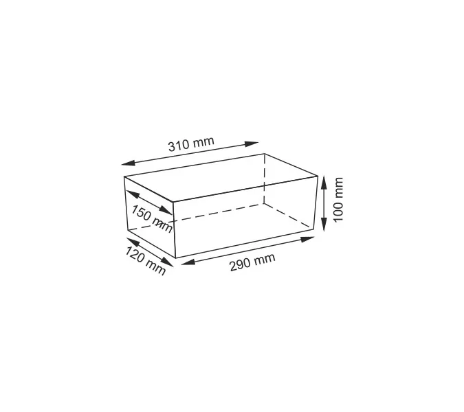 Плетеная корзина WasserKRAFT Lossa WB-120, изображение 3