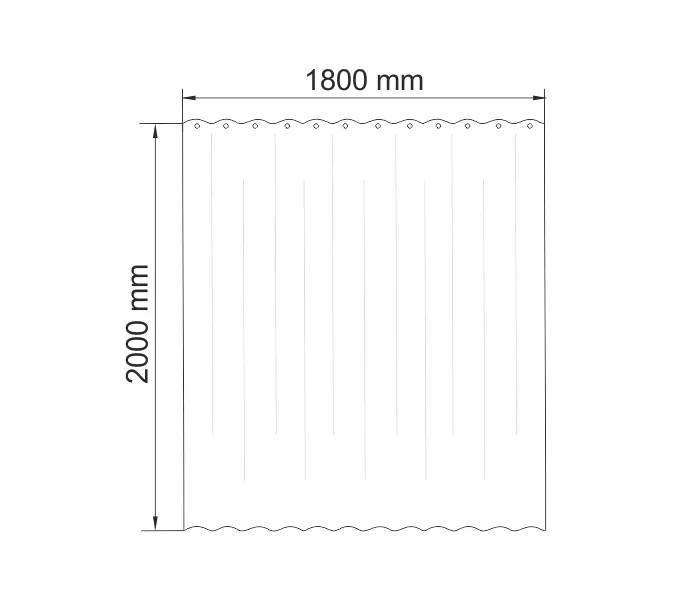 Шторка для ванной WasserKRAFT   Rossel SC-57000 SC-57101, изображение 3