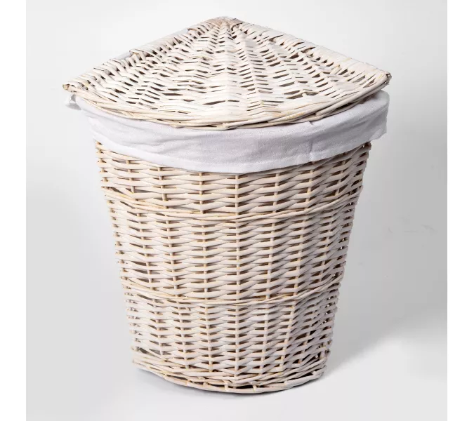 Плетеная корзина  для белья с крышкой WasserKRAFT Vils WB-560-M, изображение 2