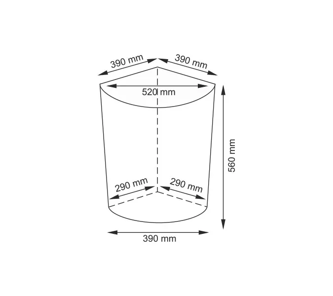 Плетеная корзина для белья с крышкой WasserKRAFT Vils WB-560-L, изображение 3