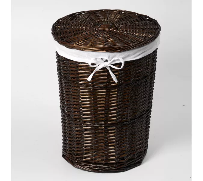 Плетеная корзина для белья с крышкой Wasserkraft Elbe WB-740-M, изображение 2