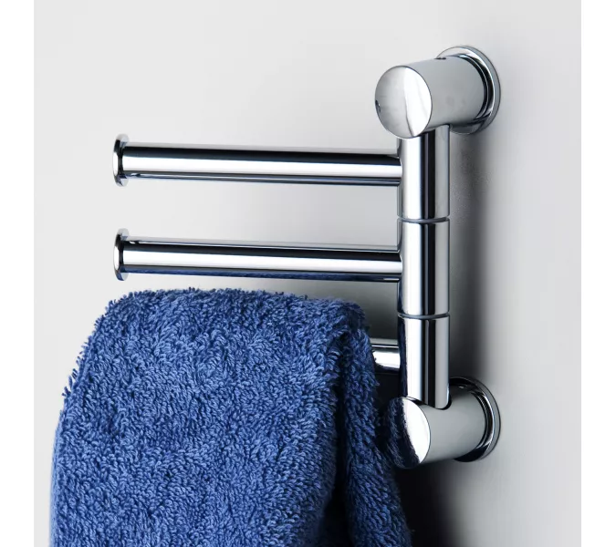 Держатель полотенец тройной WasserKRAFT  NEW K-1053NICKEL, изображение 2