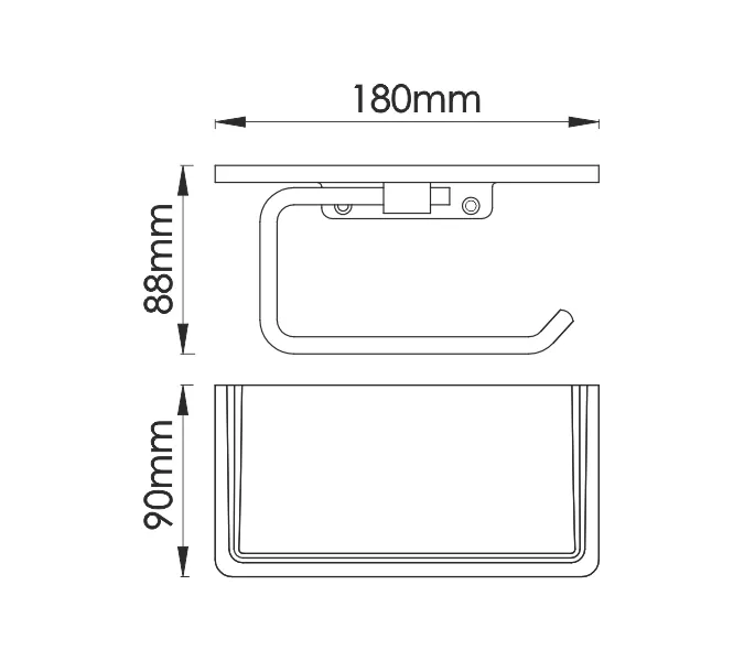 Держатель туалетной бумаги WasserKRAFT  K-1525, изображение 3