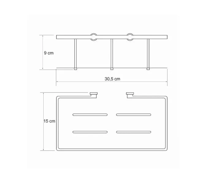 Полка металлическая WasserKRAFT  - K-511, изображение 3
