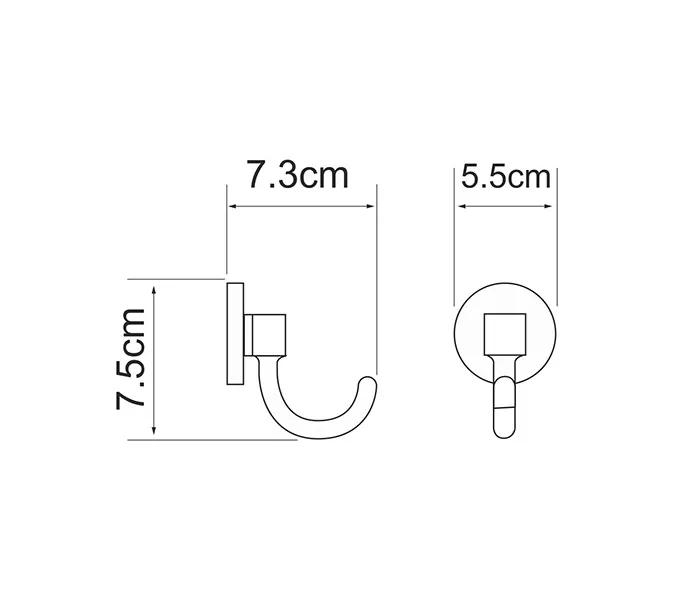 Крючок WasserKRAFT Rhein K-6200 K-6223, изображение 3