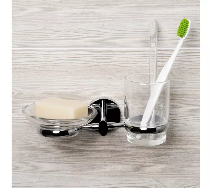 Держатель стакана и мыльницы WasserKRAFT  Rhein K-6200 K-6226, изображение 2