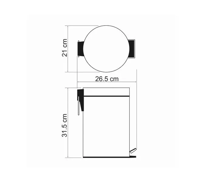 Ведро WasserKRAFT Exter K-5200 K-645, изображение 3